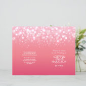 ピンクシャンパンバブルウェディングプログラム (スタンド正面)