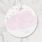 ピンクシャンパンバブル水彩ありがとう フェイバータグ (裏面)