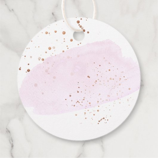 ピンクシャンパンバブル水彩ありがとう フェイバータグ (裏面)