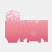 ピンクシャンパンバブル結婚式の引き出物ボックス フェイバーボックス (折り畳みなし)
