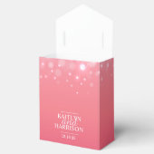 ピンクシャンパンバブル結婚式の引き出物ボックス フェイバーボックス (オープン)