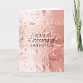 ピンクシャンパンバラグラム結婚ズ カード