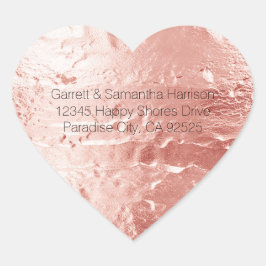 ピンクシャンパンバラグラム結婚ズ ハートシール