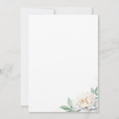 ピンクシャンパンフローラブライダルシャワー 招待状 (裏面)