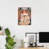 ピンクシャンパンプリント ポスター (ホームオフィス)