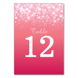 ピンクシャンパン結婚バブルのテーブル番号 テーブルナンバー