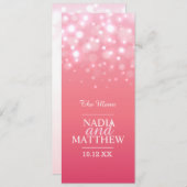 ピンクシャンパン4コースディナーメニュー メニュー (正面/裏面)