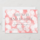 ピンクシャンパン《写真》ぼけ味ブランチ&バブリーブライダルシャワー 招待状 (正面)