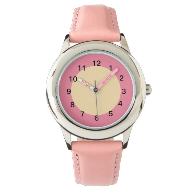 ピンクシャーベットアンドピーチ 腕時計 (正面)