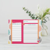 ピンクシャーベットレシピカード (スタンド正面)