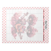 ピンクシュガースカルステップトラッカー ノートパッド (正面)