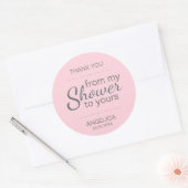 ピンクシュガースクラブブライダルシャワーフライトメイソンジャー ラウンドシール (封筒)