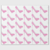ピンクシューズヒールトブーツギフトラッピング紙 ラッピングペーパー (フラット)