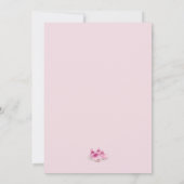 ピンクシューズベビーシャワー招待状 招待状 (裏面)