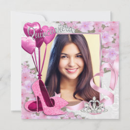 ピンクシューズ写真キンセアニェラ 招待状