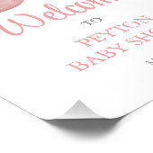 ピンクシューズ赤ちゃんシャワー歓迎サイン フォトプリント            (角)