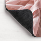 ピンクシルク生地ツイストデザイン マウスパッド (コーナー)