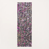 ピンクシルバーの続編 |スパークル模様 ヨガマット (正面)