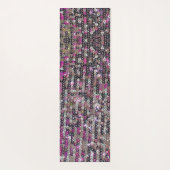 ピンクシルバーの続編 |スパークル模様 ヨガマット (裏面)