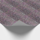 ピンクシルバーの続編 |スパークル模様 ラッピングペーパー (角)