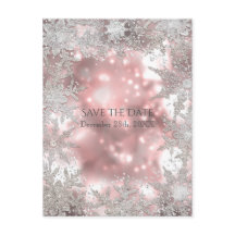 ピンクシルバーウィンターワンダーランドスノーフレークイベント