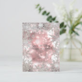 ピンクシルバーウィンターワンダーランドスノーフレークイベント 案内ポストカード (スタンド正面)