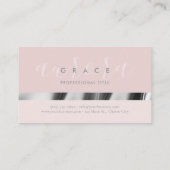 ピンクシルバーエレガンス 名刺 (裏面)