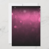 ピンクシルバーカーペットハリウッドスイーツ16誕生日 招待状 (裏面)