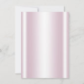 ピンクシルバーキンセアニェラ15誕生日招待状 招待状 (裏面)