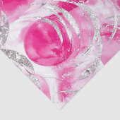 ピンクシルバーグラム抽象芸術サークル誕生日 薄葉紙 (詳細)