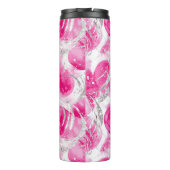 ピンクシルバーグラム抽象芸術サークル タンブラー (裏面)