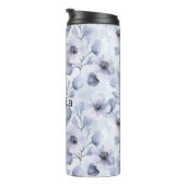 ピンクシルバーグラム抽象芸術サークル タンブラー (回転右)