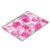 ピンクシルバーグラム抽象芸術サークル ノートブック (左側)