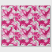 ピンクシルバーグラム誕生日 ラッピングペーパー (フラット)