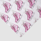 ピンクシルバーグラームアイススケートのクリスマス 薄葉紙 (詳細)