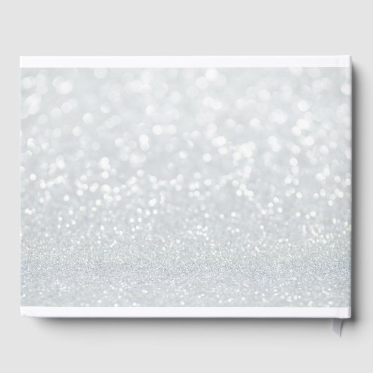 ピンクシルバーグリッタースウィート16カスタムゲストブック ゲストブック (裏面)