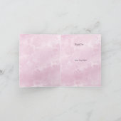 ピンクシルバーダマスクボウバプテスマサンキューカード サンキューカード (内部)