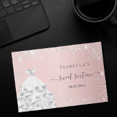 ピンクシルバードレスグリッタースウィート16 ゲストブック