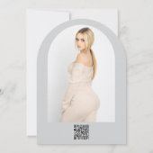 ピンクシルバーバタフライダンススウィート16誕生日 招待状 (裏面)