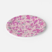 ピンクシルバーバラ星 ペーパープレート (アングル)