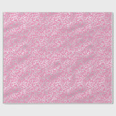 ピンクシルバーヒョウ柄 ラッピングペーパー (フラット)