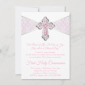 ピンクシルバーファースト招待状 招待状 (裏面)