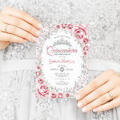 ピンクシルバーフローラキンセアニェラ 招待状