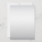 ピンクシルバーホワイトフローラリハーサルディナー 招待状 (裏面)