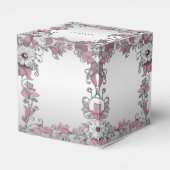 ピンクシルバーホワイトフローラ特典ボックス フェイバーボックス (裏面サイド)