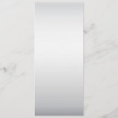 ピンクシルバーホワイトフローラ結婚のメニュー メニュー (裏面)