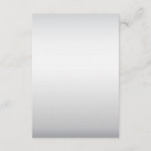 ピンクシルバーホワイトフローラ詳細エンクロージャカード エンクロージャーカード (裏面)