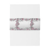 ピンクシルバーホワイトフローラ 招待状ベリーバンド (裏面例)