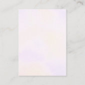 ピンクシルバーユニコーン顔がブックカードを持参 エンクロージャーカード (裏面)