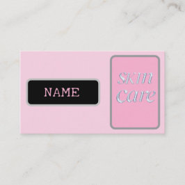 ピンクシルバー美しい気に皮 名刺